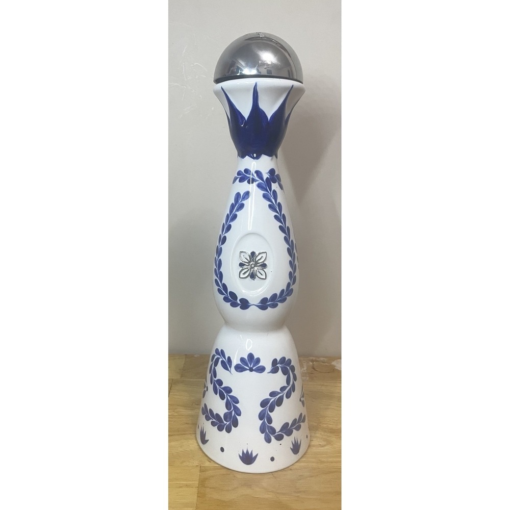 Clase Azul Tequila Reposado Empty Bottle Hand Painted Decorative